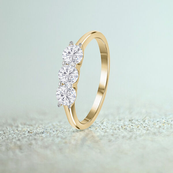 LUXURIANT IGI zertifizierter SI GH Labor Diamant Ring - 1 ct. image number 7